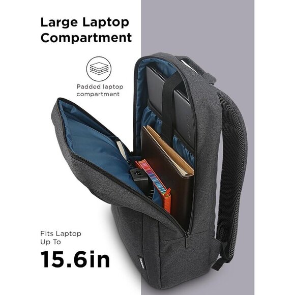 Lenovo Laptop Backpack B210 Black 15.6-Inch Laptop Tablet Durable, Clean Design. - Picture 6 of 9